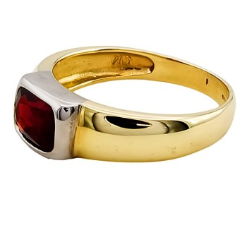 9ct Gold Garnet Ring size Q